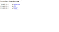 Desktop Screenshot of bpengineering.zftp.com